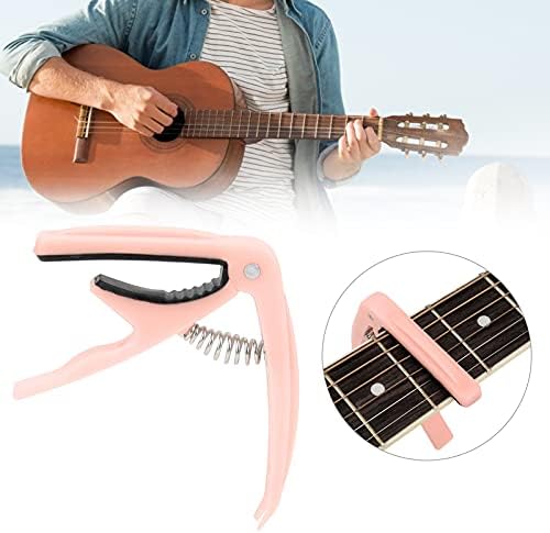 Eujgoov Guitar Capo, ABS Shell 6-String Guitar Click со пролет за акустични и електрични гитари
