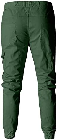 Dudubaby Soft Pants мажи кои спојуваат печатени комбинезони, случајни џебни спортски работи случајни панталони панталони