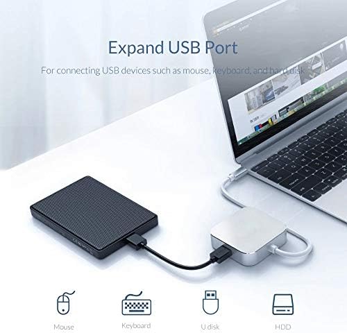 WSSBK USB Тип-C До HDMI-Компатибилен VGA Аудио USB3. 0 Адаптер Докинг Станица За Macbook ТИП Ц USB 3.0 ЦЕНТАР