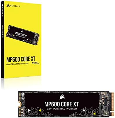 Corsair MP600 Core XT 1TB PCIE GEN4 X4 NVME M.2 SSD - QLC NAND со висока густина - M.2 2280 - DirectStorage компатибилен - до