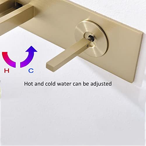 Бања тапа за бања монтирана бања мијалник за мијалник за водопад миксер допрете 3 бои Промена, прилагодлива тапа од топла и ладна вода лавална