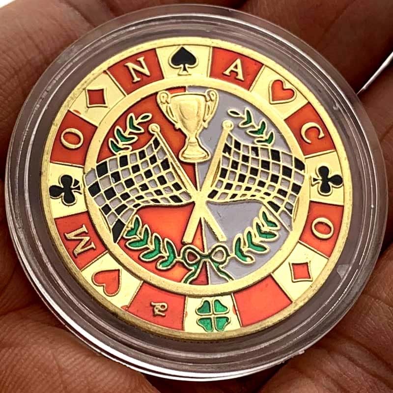 Монако Светското Првенство Позлатена Комеморативна Монета Колекција монета 30мм Златник Монета Заб Самовила Монета Медал