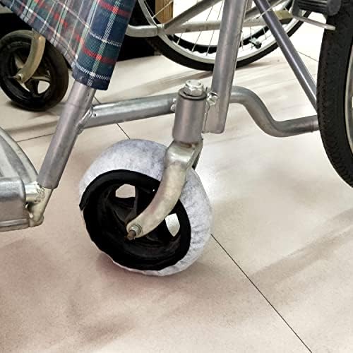 Инвалидска количка Чорапи Покрива За Инвалидска Количка Тркалца гуми 8 За Заштита На Подови теписи Инвалидска Количка Влечки