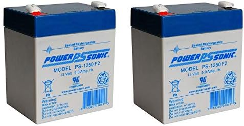 Power Sonic PS-1250 12V 5AH замена за CSB GP1245-F2 SLA батерија-2 пакет