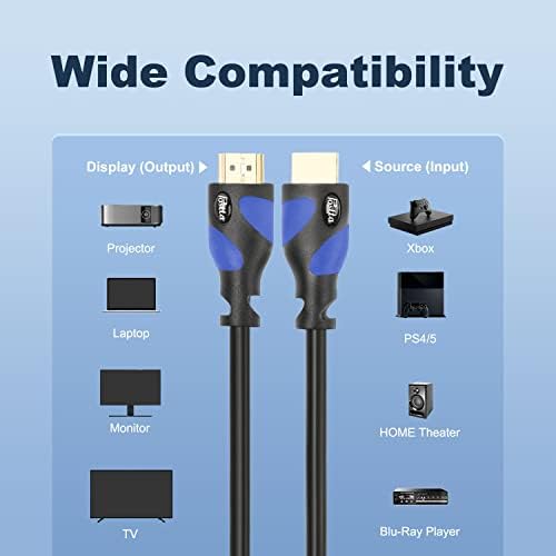 Поддршка за кабел HDMI HDMI HDMI 2.0V 4K 2160P, 1080P, 3D, Audio Return и Ethernet - 1 пакет