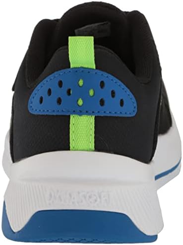 Нов биланс момче Dynasoft 545 V1 чипка за чевли за трчање, црна/пиксела зелена/кобалт, 6 големо дете