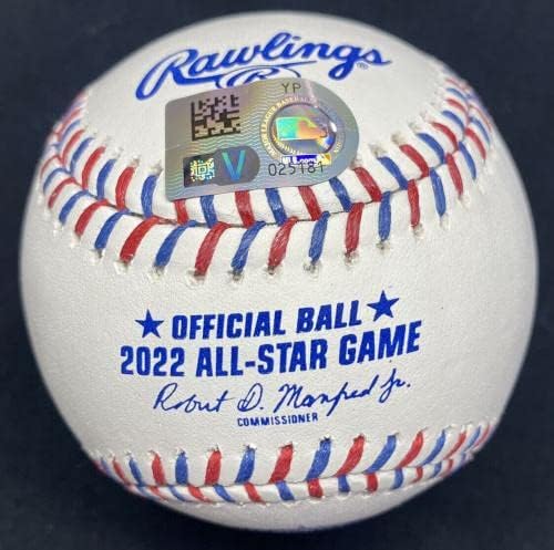 Мајк Пастрмка 10х ASG потпиша 2022 година, лого на сите starвездички игри Бејзбол МЛБ Холо - Автограмирани бејзбол