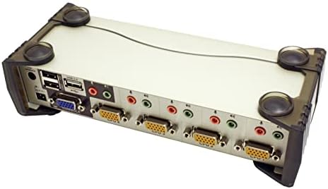 Aten 4-Port USB 2.0 KVMP прекинувач со аудио поддршка и кабли CS1734B