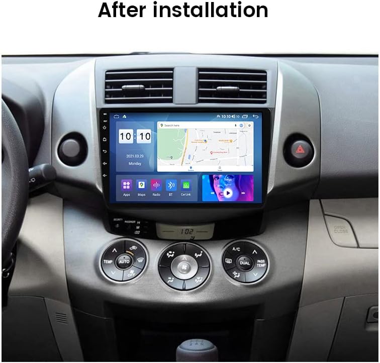 Андроид 11 Автомобил Радио Стерео За Тојота РАВ4 2006-2012, Biorunn 9 Инчен Окта Јадро Автомобил GPS Navi Безжичен Carplay Android