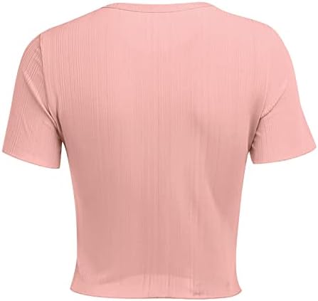 Женски џемпери пролет 2022 година со плетена маица со кратки ракави со кратки ракави со текстура на роса, тесна маица со висока половината
