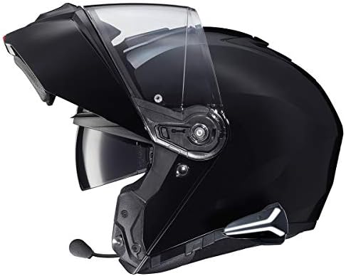 HJC i90 модуларен моторцикл шлем црн 5x-голем