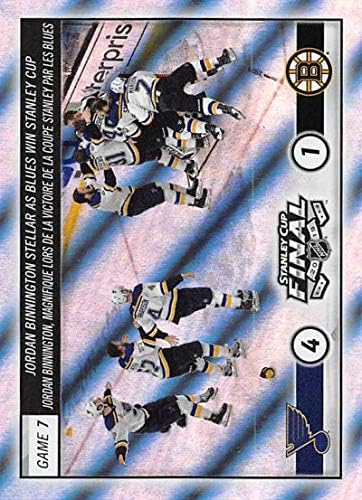 2019-20 Топс НХЛ налепници 606 Блуз/Бруинс Стенли Куп финале Фолија NHL хокеј мини налепница картичка за тргување