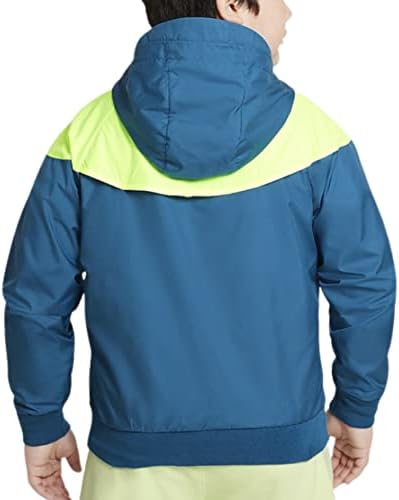 Nike Sportsswear Windrunner Големи деца целосна поштенска јакна со големина на средна боја+