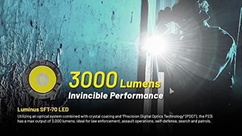 Nitecore P23i Flashlight Flashlight -3000 Lumens w/Extra NL2150HPI батерија