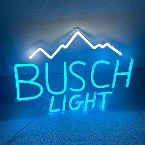 Busch02 Светлина Неонски Знак Обичај За Бар Паб Клуб Ѕид Уметност Декор LED Светла Знак Игри Соба, Спална Соба, Канцеларија, Бар,