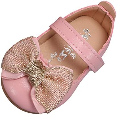 Мали Девојчиња Принцеза Фустан Чевли, Јчен Бебе Деца Бебе Девојки Еднобојна Светкава Машна Единечни Чевли Слатка Елегантна Забава Обични