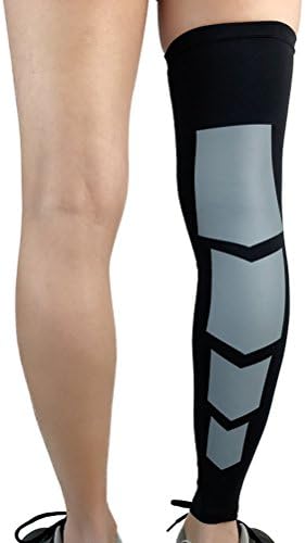 Абаодам унисекс теле ногата на ногата на ногата за нозе Шин чувар на телето чорапи за мажи жени кои трчаат во велосипедизам пешачење бадминтон