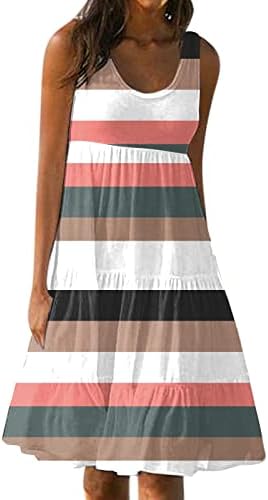 Trebinенски женски фустан Обичен печатен лизгачки здолниште на плажа здолниште