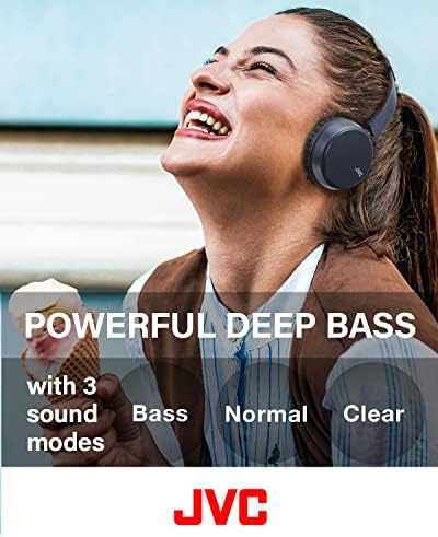 Deepc Deep Bass Безжични слушалки, Bluetooth 5.2, вградена EQ, мулти-точка врска, компатибилен со гласовен асистент, 35 часа траење на батеријата-HAS36WB