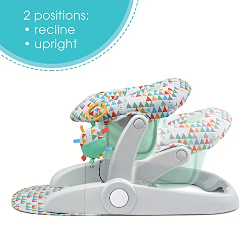 Summer® Learn-to-Sit ™ 2-позиција Подното седиште-Седнете бебе на ова прилагодливо седиште за бебиња за бебиња соодветно на возраст