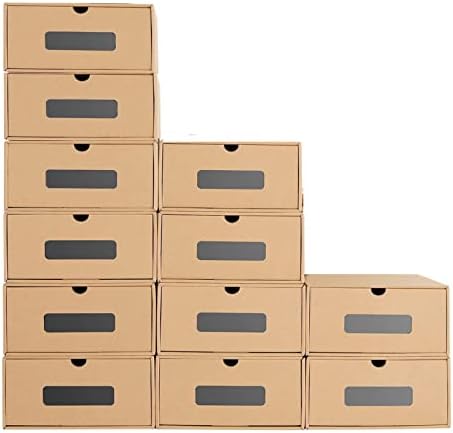 Кутија За Чевли ДЕПИЛА, 12 Пакети Водоотпорни Картонски Контејнери За Складирање, Складирање На Организаторот, Складирање Чевли, Организатор На
