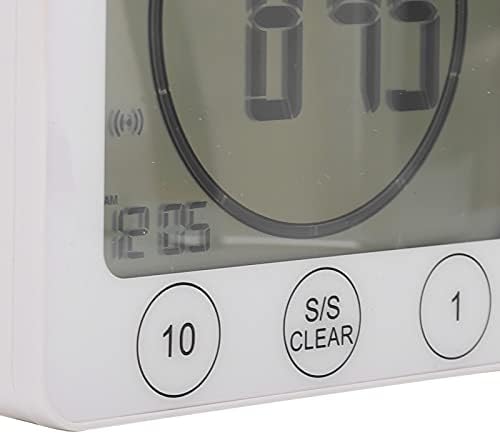 Температурен монитор, траен тајминг на хигрометар -10 ℃ ~+50 ℃ ℉/℃ Конверзија Висока точност за канцеларија за работилници