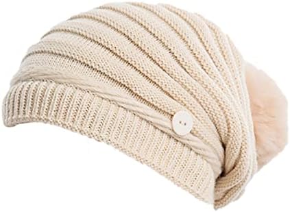 Зимски капи за жени модерни 2022 година женски слабини бени топло удобно бурно зимски капи преголема кабел плетена капа