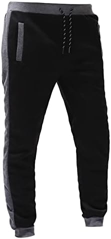 13 1 Менс есен и зимска висока улица мода лабава спорт што работи со цврста боја чипка на панталони панталони за џемпери