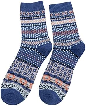 На чорапи 5 женски топлина есен и зимски парови бранови задебелени чорапи за компресија за жени