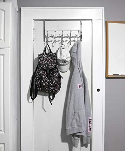 Галашилд над куките на вратата | Преку вратата закачалка за облека, крпа и палто | Организатор од не'рѓосувачки челик