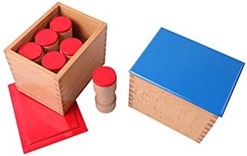 Водач oyој Монтесори Сензорски аудитивен материјал - Звучни цилиндри звучни кутии Детска едукативни играчки за Тодер