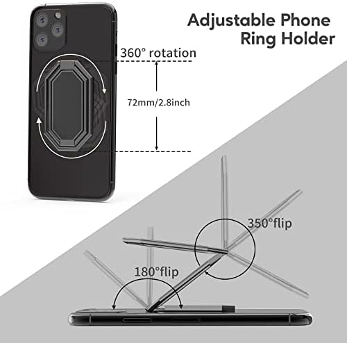 CISID телефонски лента за телефонски ленти за телефонски зглоб и 360 ° ротација на мобилен телефон прстен на прстот на прстенот