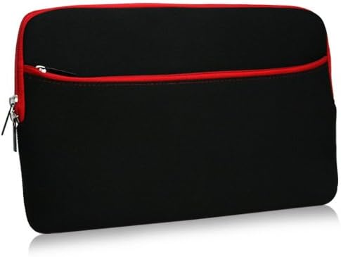 Case Boxwave Case компатибилен со Pujitsu Stylistic Q7311 - Softsuit со џеб, мека торбичка неопрена покривка на патент џеб за стил
