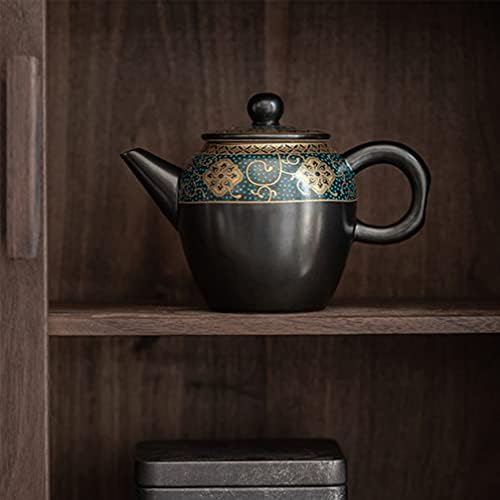 Зеродеко керамички чајник гроздобер кинески чај чај ретро чајник лабава лисја чај сак кунгфу чајник со рачки додаток за чај за дома