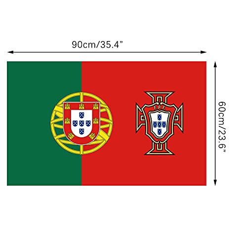 Португалско знаме за знамиња на фанови на Европски куп, знамиња, патриотско знаме што држат мали екипи знамиња за навивачите