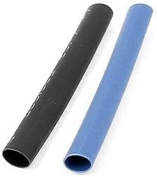 800pcs 3mm 2: 1 Ture Shrink Tube Tube Snowing Wire Wire комплет сина црна црна боја