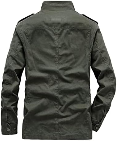 Машка деловна јакна од памук тексас измиени палта Мулти џебови тактички воен товар бомбардер парки