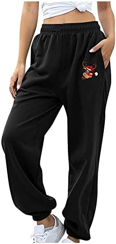 Women'sенски дно џемпери џокери панталони тренингот со високи половини јога панталони со џебови жени обични панталони за работа