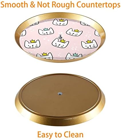 3 нивоа пластична кула за куќи со табела со табела за сервирање, златно кула кула кула, мачка принцеза принцеза розов десерт дисплеј за слатки