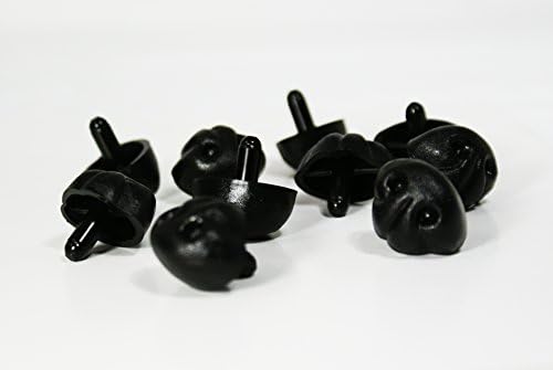 Црн безбедносен занаетчиски нос за кукли за кукли со мечка направена во јапонски стил-g 30mm 2 парчиња/pkg