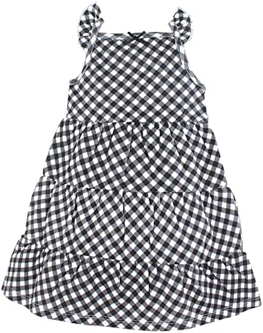 Памучни фустани за бебиња Хадсон бебе, црна маргаритка, 3 дете