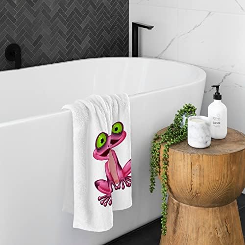 Mnsruu розова жаба крпа, мека и апсорбирана, памучни чајни крпи за мијалник кујна кујна бања, 1 пакет