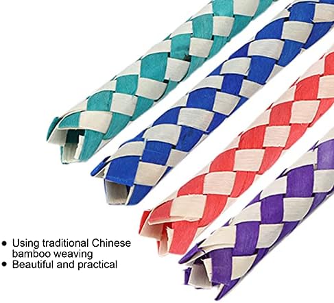 Стапица за прсти на Глоглоу, природна култивирана практична кинеска бамбус прсти за прсти за играчки за птици DIY Различни играчки и подароци