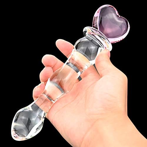 Секс фабрички стакло дилдо за жени, кристал мастурбатор производи за возрасни за возрасни G-SPOT Anal Butc Plug