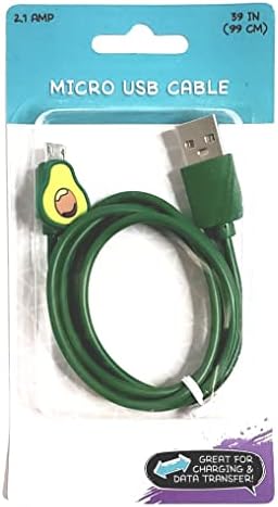Микро USB полнач за мобилни телефони со дизајн на авокадо, 39 инчи