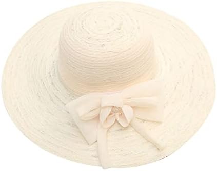 Модни жени визир капа дами лето лисја цвет невестински капи фустан капа широк плажа капа за туширање женски летен капа сонце