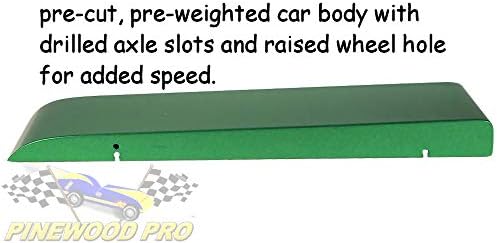 Зелен дерби -комплет за автомобили со про графит од Pinewood Pro