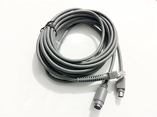 LS2208 PS/2 кабел, за скенер за баркод LS2208AP LS1203 LS4208 LS4278 DS6707 DS6708-3MTR спирала, 2PC