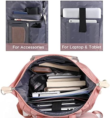 Breold Women Laptop Ranppack School Rankpack for Teen Girls, College ранец Студентски торби со USB порта за полнење за работа и патувања, отпорни