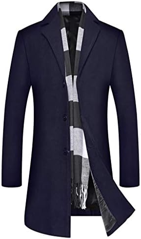 Грфер-Менс ров палто стилски изречена јака единечна градите деловна јакна со средна должина, тенок вклопна облека за надворешна
